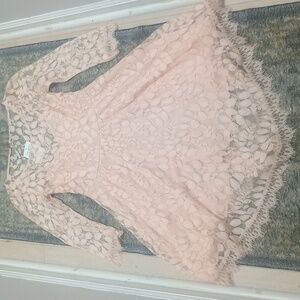 NWT Peach Lace Free People Dress
